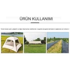 Resim Mix And Match U Çadır Kazığı, Sera ve Bitki Örtüsü Sabitleme Kazığı | 35 Adet * 15 cm Yükseklikteu Şekilli Galvanizli Paslanmaz Metal Kazık, 3,7 mm Kalınlık, Paslanmaz Bahçe Çivisi 