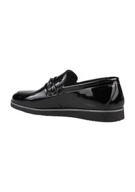 Resim Fosco Erkek Hakiki Deri Klasik Ayakkabı 2921 Rugan Sıyah 