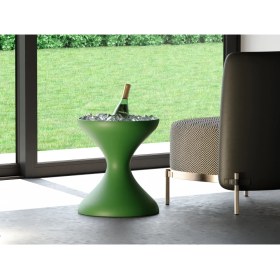 Resim Echo Furniture Merta Zümrüt Yeşili Buz Kabı ve Kapaklı Sehpa 