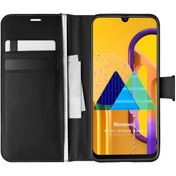 Resim Samsung Galaxy M30s Kılıf Delux Leather Wallet Siyah Microsonic