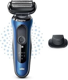 Resim Braun Yeni Seri 6 B1200s Kablosuz Tıraş Makinesi, AutoSense, SensoFlex, EasyClick, Islak & Kuru 