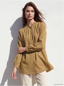 Resim LC Waikiki LCW Modest Çizgili Oversize Kadın Gömlek Tunik 