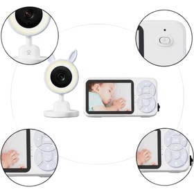 Resim Lisinya Gece Görüşlü Bebek Telsizi Besleme Hatırlatıcılı LCD Ekran - 