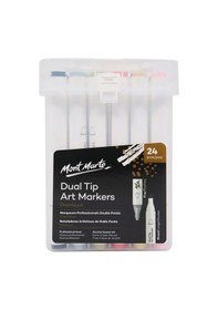 Resim Mm Premium Kutulu Çift Uçlu Resim Markerleri 24'lü Çok Renkli 