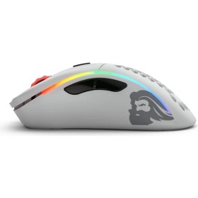 Resim Glorious Model D Kablosuz Mat Beyaz RGB Oyuncu Mouse GLO-MS-DW-MW 