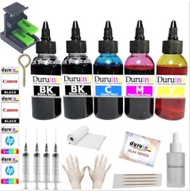 Resim Duruınk Hp 6310 C3180 5440 336-338-342-343-344 Kartuş Dolum Seti 5 Li Set 5x100ml 