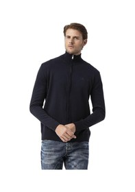 Resim Cipo & Baxx Cp282 Ultimate Zip Luxe Knit Men Sweater Navyblue 