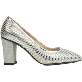 Resim Pierre Cardin PC-52037-3478 Gumus - Kadın Topuklu Ayakkabı 35783 