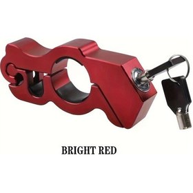 Resim Tcherchı Ağır Hizmet Bisikleti Ve Motosiklet Kilidi Kırmızı 