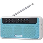 Resim Springsun Rolton E500 Mavi Multifonksiyonel Hoparlör: Bluetooth, Radyo, Fener, Ekran, Selfie Modu, Arama Ve Tf Kart Desteği 