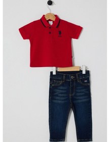 Resim U.s. Polo Assn Erkek Bebek Kırmızı Takım 5274-48230 Kırmızı 