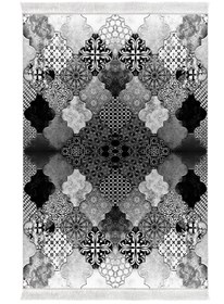 Resim Alanur Home Eko Trend Djt Yıkanabilir Kaymaz Taban 3 Lü Yatak Odası Takımı Mu120 Patchwork Gri 