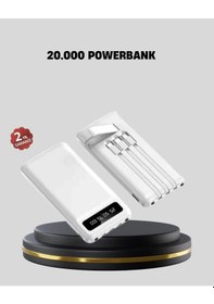 Resim Ceylan Adam 20.000 Mah 4 Çıkışlı Led Göstergeli Hızlı Şarj Powerbank Çok Renkli 