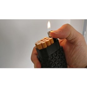 Resim Sigara Çakmak Taşıma Kutusu Çakmaklık 