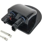 Resim Trendooze Cloud011 Dayanıklı Çift Delikli Abs Fotovoltaik Rv Bağlantı Kutusu Siyah Su Geçirmez Kilitli Mekanizma Siyah 