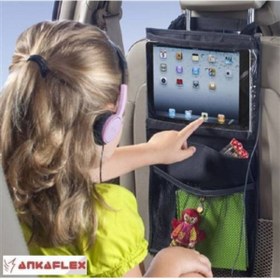 Resim Ankaflex 2 Adet Araba Koltuk Arkası Tablet Telefon Tutucu Oto Koltuk Arkası Organizer Pratik Eşya Düzenleyici 
