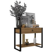 Resim Nergis Dresuar Antre Hol Metal Ceviz 