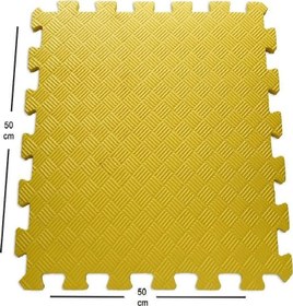 Resim Affectione 13 Mm Kalınlık 50Cm X 50Cm Eva Spor Matı Sarı Tatami 