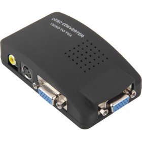 Resim Alfais 4870 Av Rca to Vga Video Çevirici Dönüştürücü Adaptör 