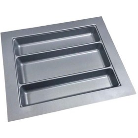 Resim 2'li Gri Renk Çekmece Içi Kaşıklık Ve Kepçelik 47x49 Cm Set Olarak 43x40 Ölçülerine Kesilebilir Gri 