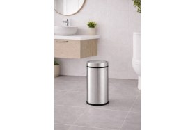 Resim Sas Haus 11 Litre Döner Kapaklı Paslanmaz Çelik Banyo & Wc Çöp Kovası Titan 7511 