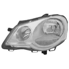 Resim TYC VOLKSWAGEN POLO ÖN FAR ELEKTRİKLİ MOTORLU KROM SOL 05- 6Q1941007AR 