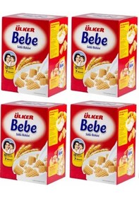 Resim Ülker 12 Vitamin 7 Mineral Sütlü Bebe Bisküvisi 4 x 800 G 