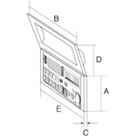 Resim Şeffaf Kapaklı Su Geçirmez Teyp Kapağı 