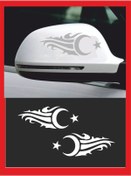Resim EYBA STİCKER Ayna Ay-yıldız Sticker 20*7 Cm Sağ-sol 2 Adet 