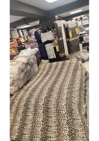 Resim Aksu Safari Çift Kişilik Embos Vizon Battaniye 200x240 Leopar Bej Bej 