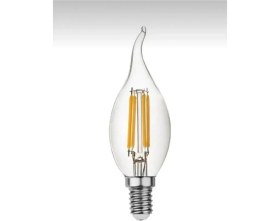 Resim Edison Rustik LED Ampul 4W E14 İnce Duy Gün Işığı 10 Kıvrık Mum Ampul Beyaz Renkli 