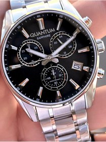 Resim Quantum Sapphire Camlı 42 Mm Zarif Kasa 10 Atm Suya Dayanıklı Çelik Fonksiyonları Aktif Erkek Kol Saati 