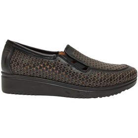 Resim Scavia 121 Hakiki Deri Ortopedik Kadın Ayakkabı Siyah 