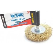 Resim Gnay Hawk HA10127 Pimli Sarı Tel Daire Fırça 40X6 mm 