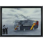 Resim Kayserispor Otobüsü Yağlı Boya Tablo 