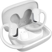 Resim HiFuture FutureMate Pro BT 5.2 IPX5 Su Geçirmez ENC Çevresel Gürültü Engelleme 4 Mikrofonlu Open-Ear Kablosuz Kulak İçi Kulaklık Beyaz/Gri 