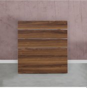 Resim Pasifichome Huga Tek Kişilik Yatak Başlık Ceviz 120Lk / 120Lk Baza Başlık 