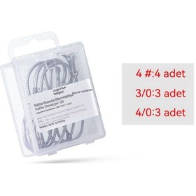 Resim Jian Fan Balık Kancası Luya Balıkçılık Kayıtlı Karışık Sayı 10 Adet 3 Çeşit Sayı 