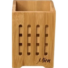 Resim Mien Dayanıklı Bambu Delikli Kaşıklık -664 