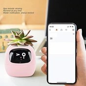 Resim Akıllı saksı Flowerpot İnteraktif Sevimli Akıllı Jest Dikim Için, Yükseltilmiş Bahçe Kitleri (Pembe İngilizce versiyonu) 