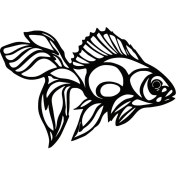 Resim Akvaryum Balığı 60X42 cm 