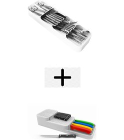 Resim 2 Sıra Bıçaklık + 5 Bölmeli Çekmece Içi Kaşıklık 2' Li Düzen 