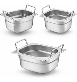 Resim Üret Çelik Üret Saplı Gastronom Küvet Gn 1/6 100 mm 1.6 Lt 