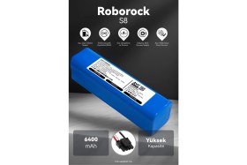 Resim Roborock S8 6400MAH Robot Süpürge Bataryası - Maksimum Ömür, Güvenli Şarj Koruması 