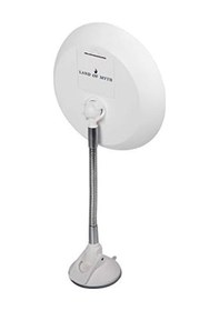 Resim Of Myth - Şerit Led Işıklı Banyo Makyaj-tıraş Aynası, 10x Hd Büyütme, Esnek, Dokunmatik Işık Kısma, Ayarlanabilir Kol Siyah 