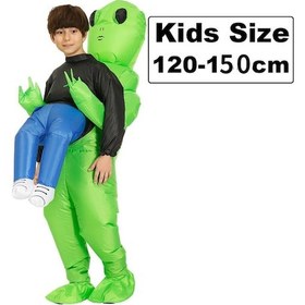 Resim Children 120 - 150 Cm Yetişkin Çocuk Uzaylı Şişme Kostüm 