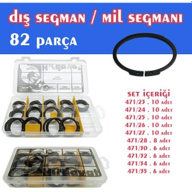 Resim 82 Parça Dış Segman Seti 