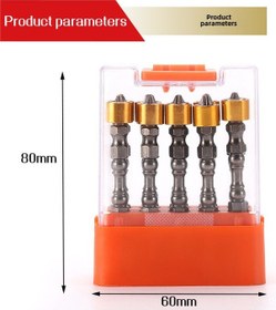 Resim Teltree Çift Uçlu Çapraz Tornavida Ucu, S2 Malzeme, Güçlü Manyetik Çember, Elektrikli Tornavida İçin Dayanıklı 65mm Kutulu 147g 