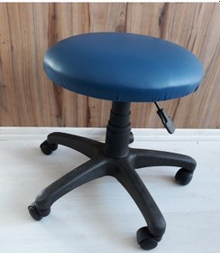 Resim Depolife Tekerlekli Tabure Yüksekliği Ayarlanabilir Ofis Kasiyer Sandalyes 