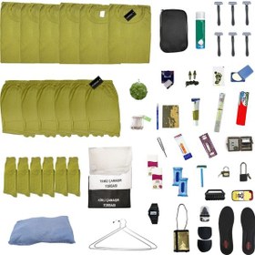 Resim 6'LI Full Bedelli Acemi Asker Paketi - Asker Tişörtü Askeri Yastık Kılıfı - 52 Parça Askeri Ürün Çok Renkli 